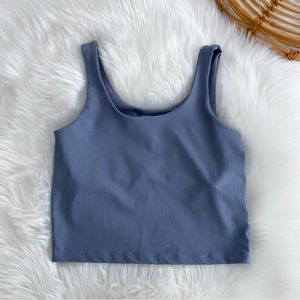 Beyond Yoga Sportflex Crop Top Sports Bra Blue Cropped Tank Small
